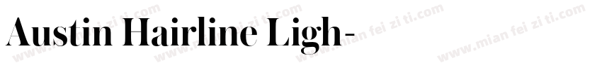 Austin Hairline Ligh字体转换